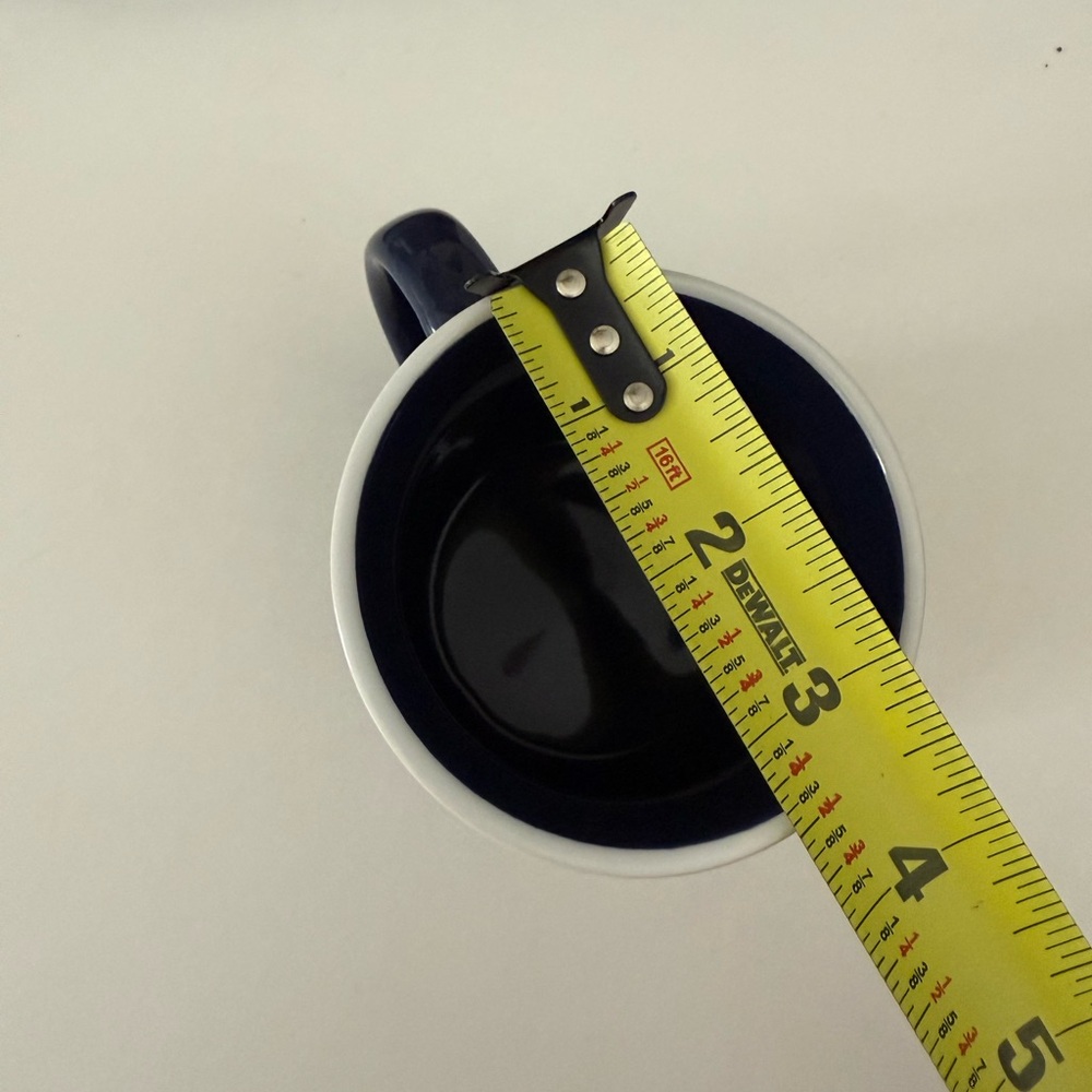 Fish Patterned Navy Mug - Picture 2 of 4